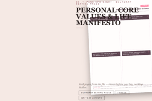 Personal Core Values & Life Manifesto Graphic by Healers Hub co ...