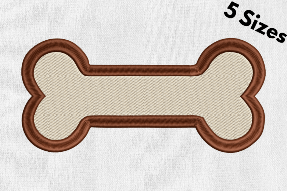Pet Bone, Dog Bone Embroidery Design