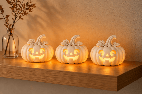 Pumpkin Lantern STL – Halloween Jack O Lantern 3D Print File - Image 3