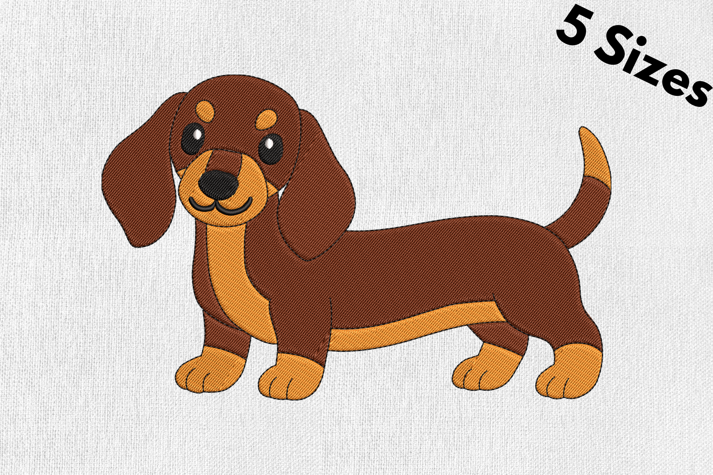 Sausage Dog, Dachshund Dog Embroidery