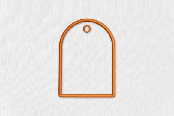 Simple Rounded Rectangle Luggage Tag