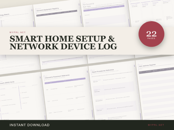 Smart Home Setup & Network Device Log