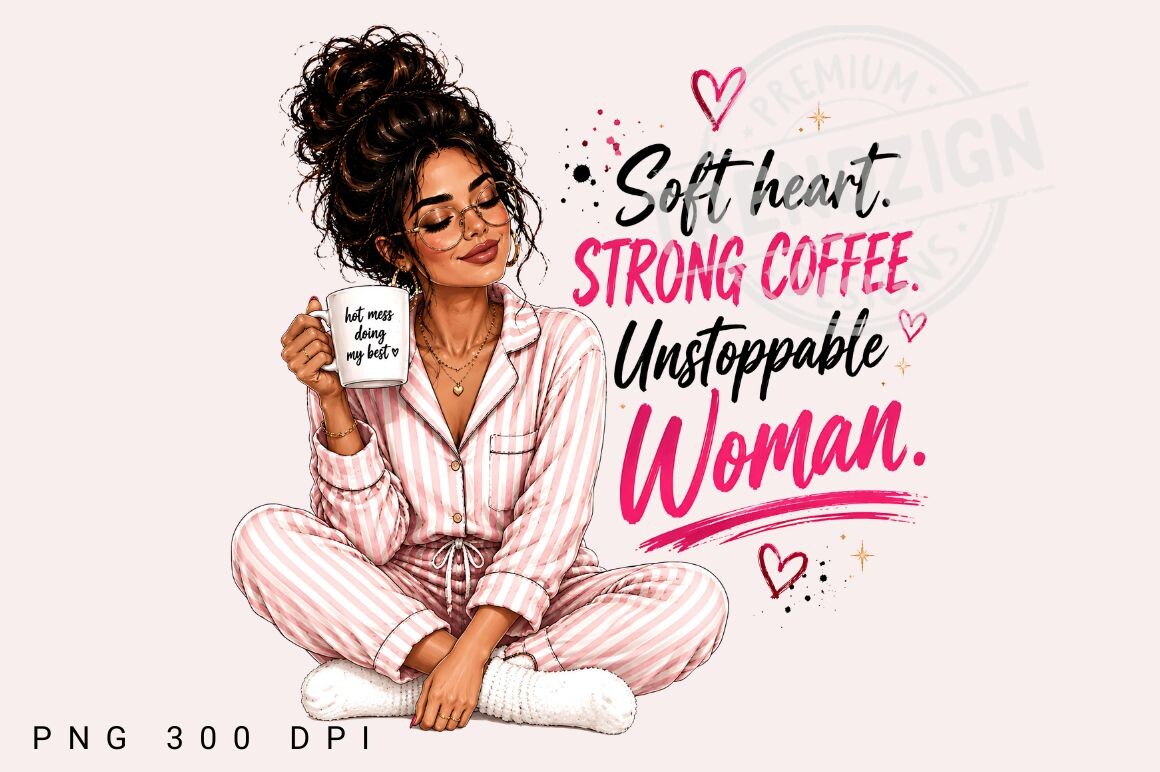 Soft Heart Strong Coffee Png Coffee