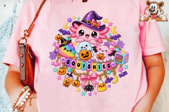 Squishy Halloween PNG Sublimation Design