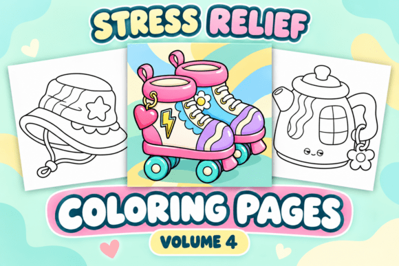 Stress Relief Coloring Pages – Volume 4
