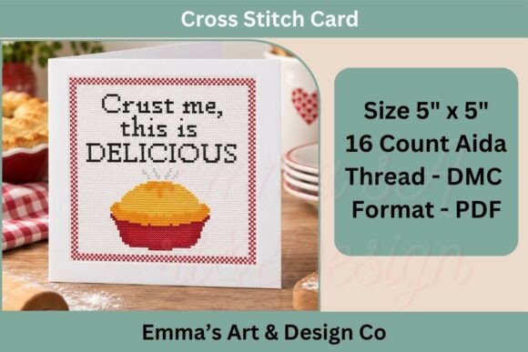 Thanksgiving Cross Stitch Card Pattern