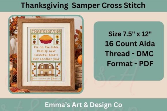 Thanksgiving Cross Stitch Sampler