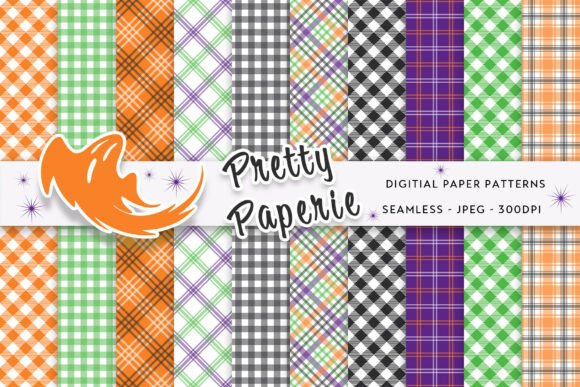 10 Halloween Digital Paper Backgrounds