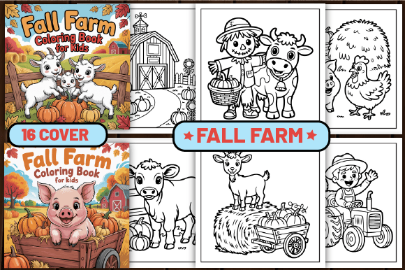 70 Fall Farm Coloring Pages for Kids