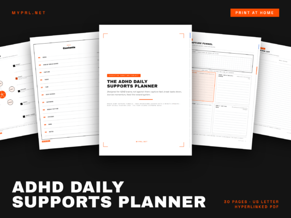 ADHD Daily Supports Planner