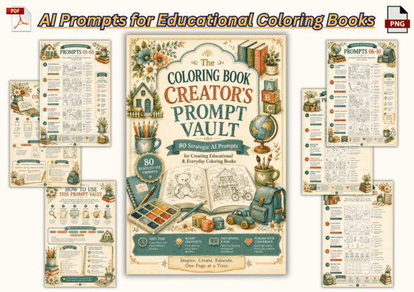 AI Prompts for Educational Coloring Book