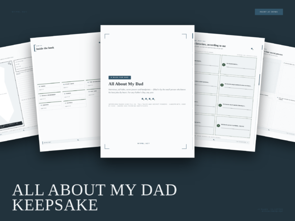 All About My Dad Keepsake