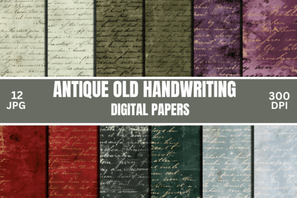 Antique Old Handwriting Backgrounds