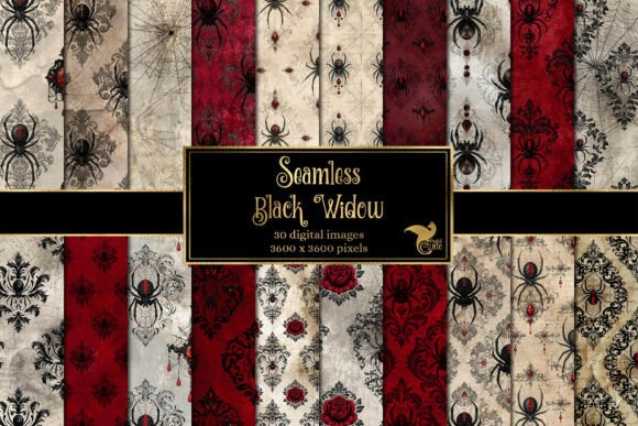 Black Widow Digital Paper