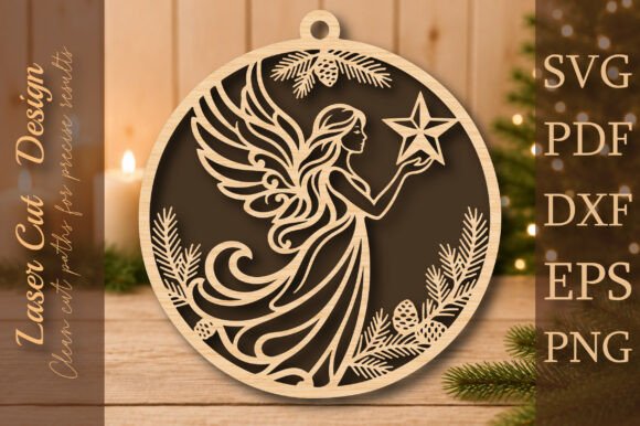 Christmas Angel Ornament SVG