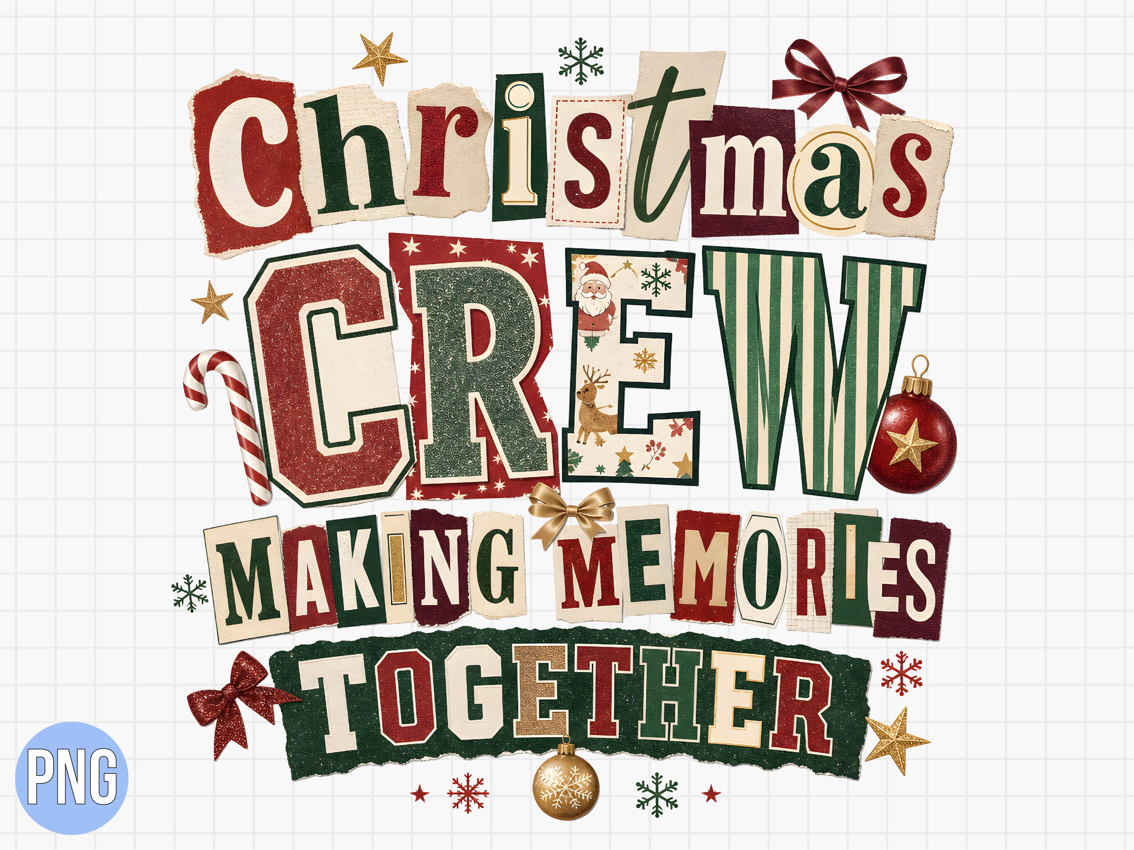 Christmas Crew Making Memories Shirt PNG Graphic by DIGITAL FOX ...