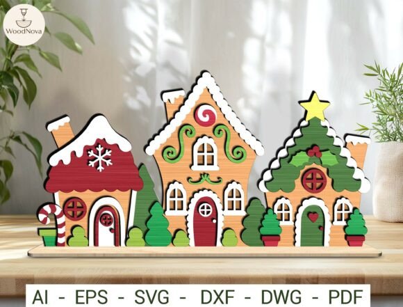 Christmas Gingerbread Village