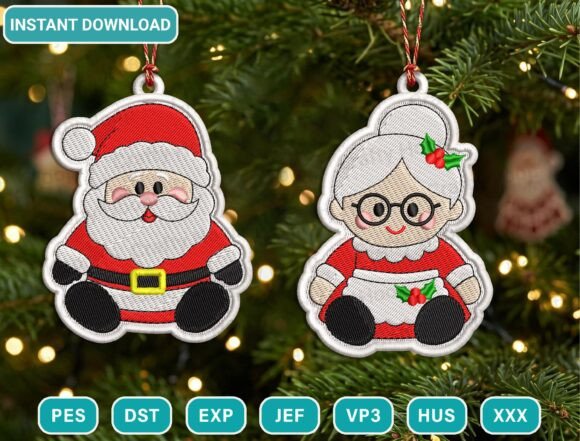 Christmas Ornament Embroidery Design