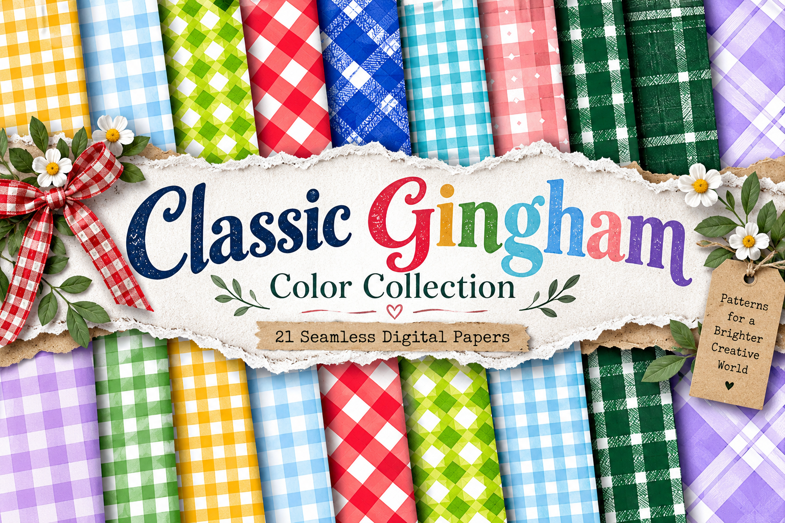 Classic Gingham Color Collection Pattern