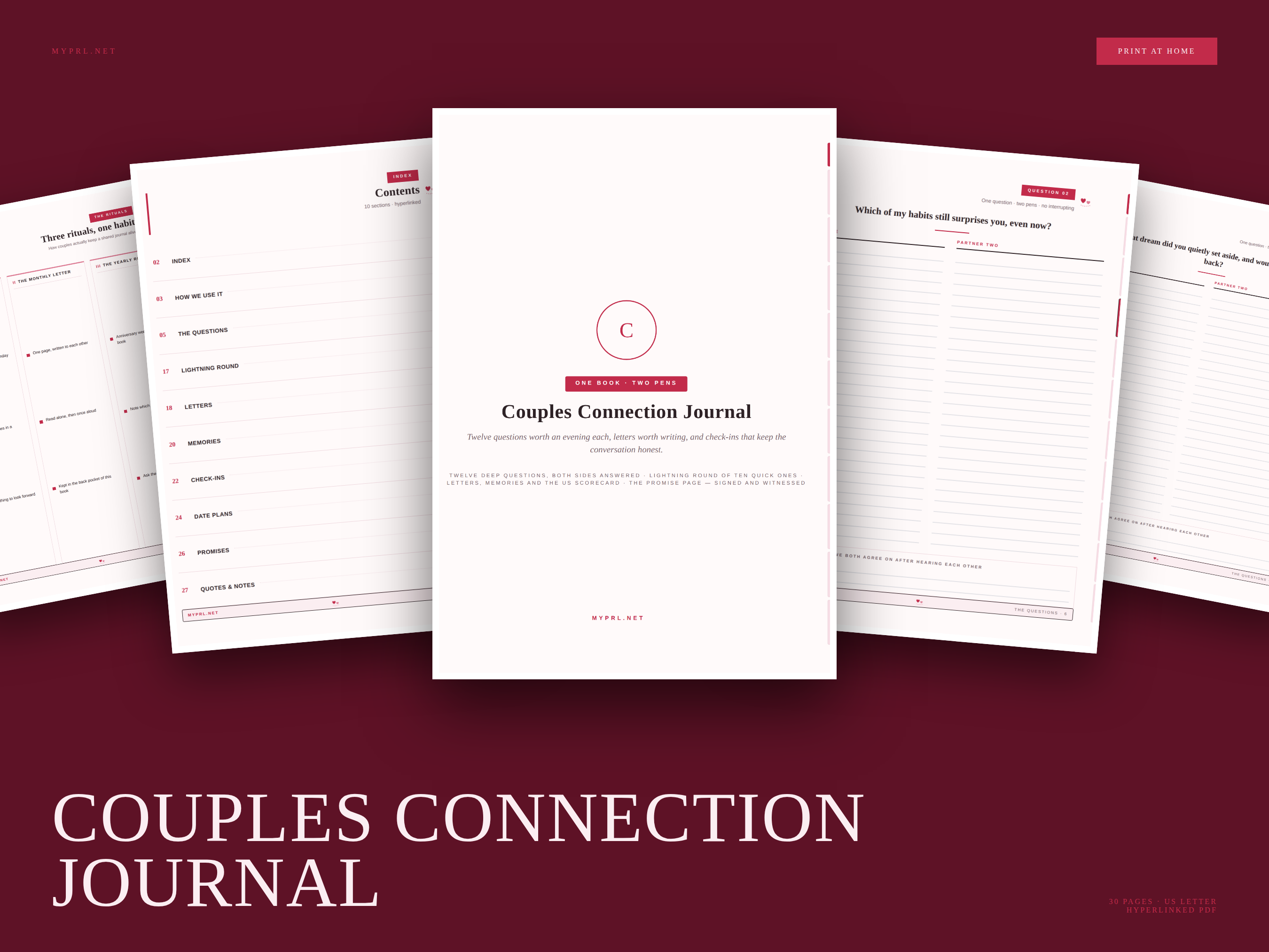 Couples Connection Journal