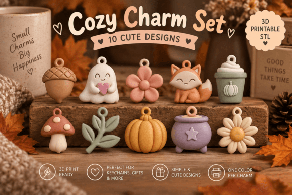 Kawaii Food Keychain STL Bundle – 15 Cute 3D Print Designs - Image 8
