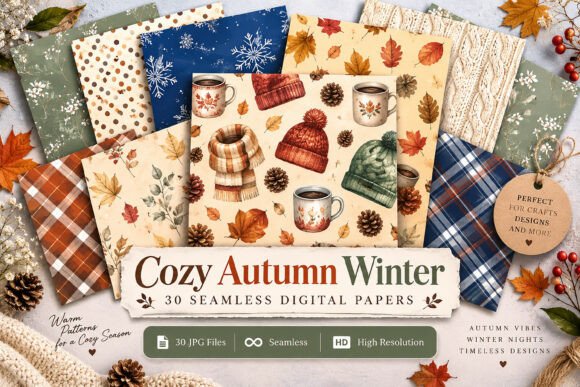 Cozy Autumn Winter Digital