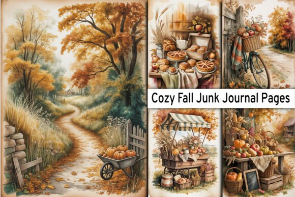 Cozy Fall Junk Journal Pages