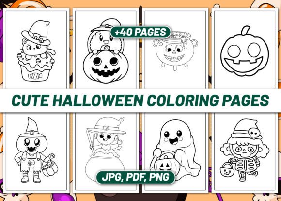 Cute Halloween Coloring Book for Kids