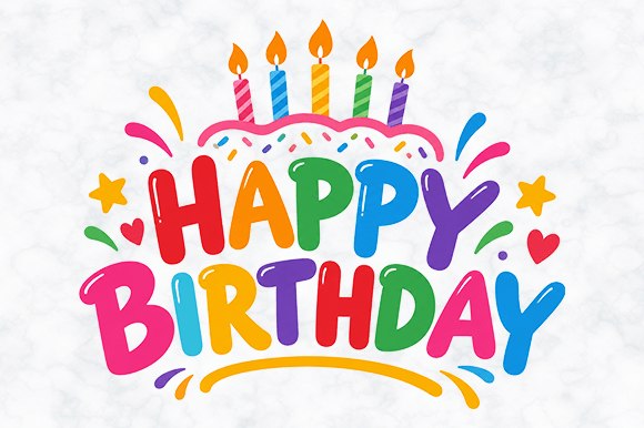 Cute Happy Birthday Love Party Design
