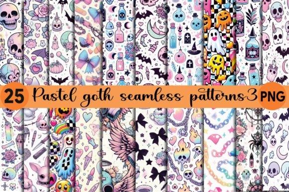 Cute Spooky Gothic Digital Paper Bundle