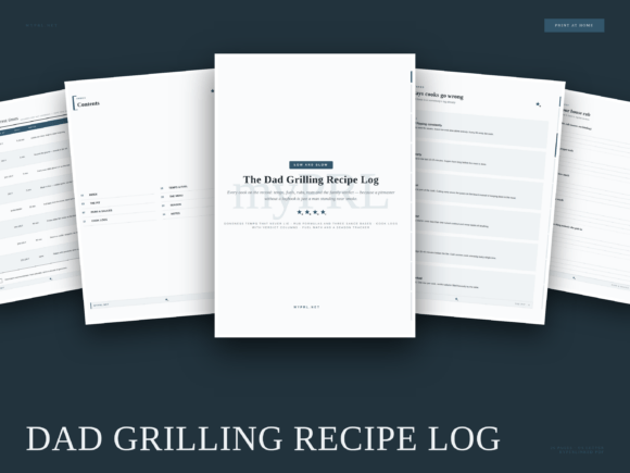 Dad Grilling Recipe Log