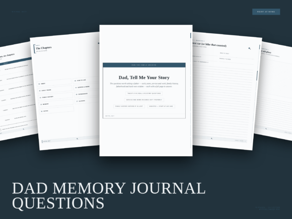 Dad Memory Journal Questions