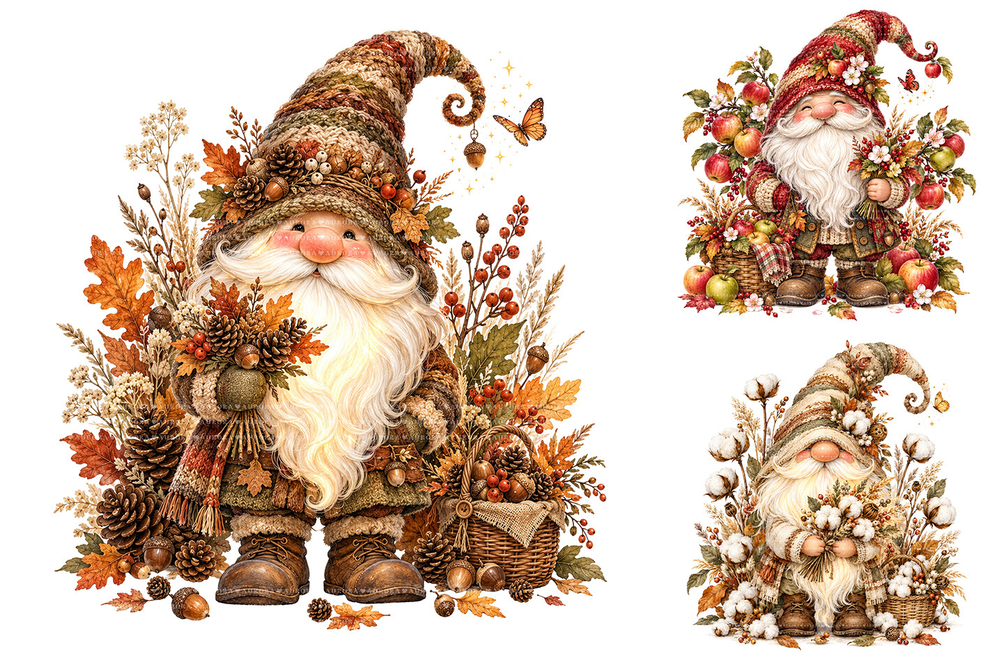 Fall Gnome PNG Bundle