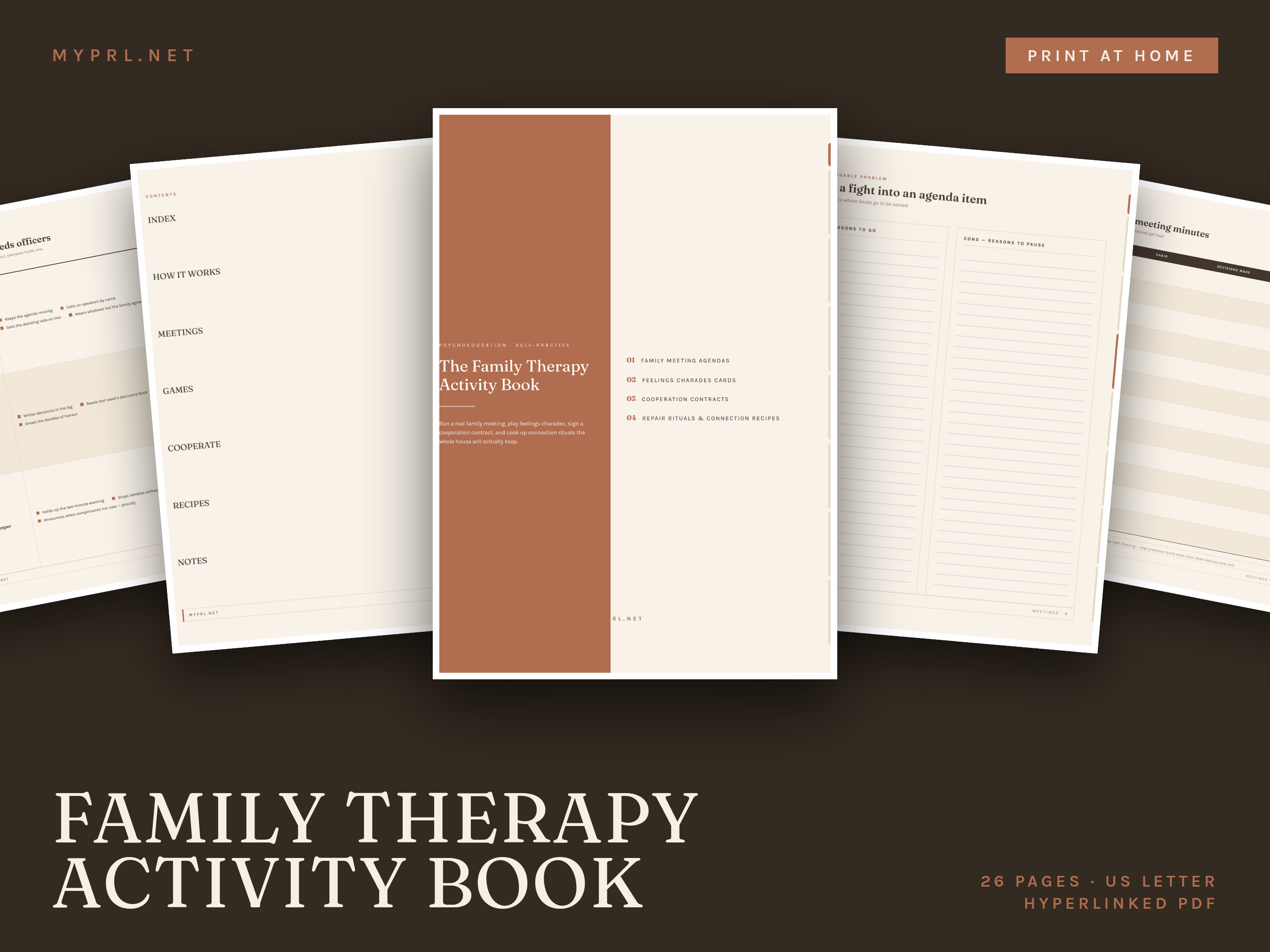 Family Therapy Activity Book