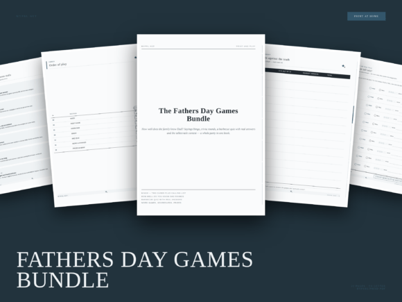 Fathers Day Games Bundle