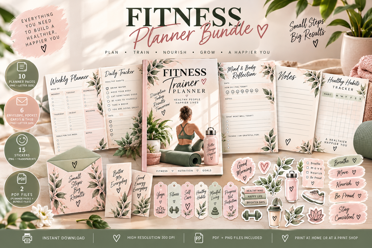 Fitness & Wellness Planner Bundle