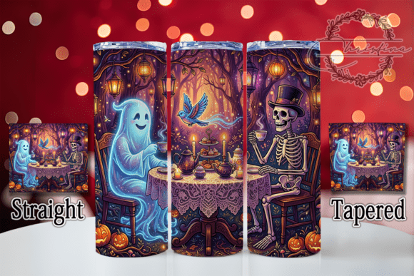 Ghost Skeleton Tea 20oz Tumbler