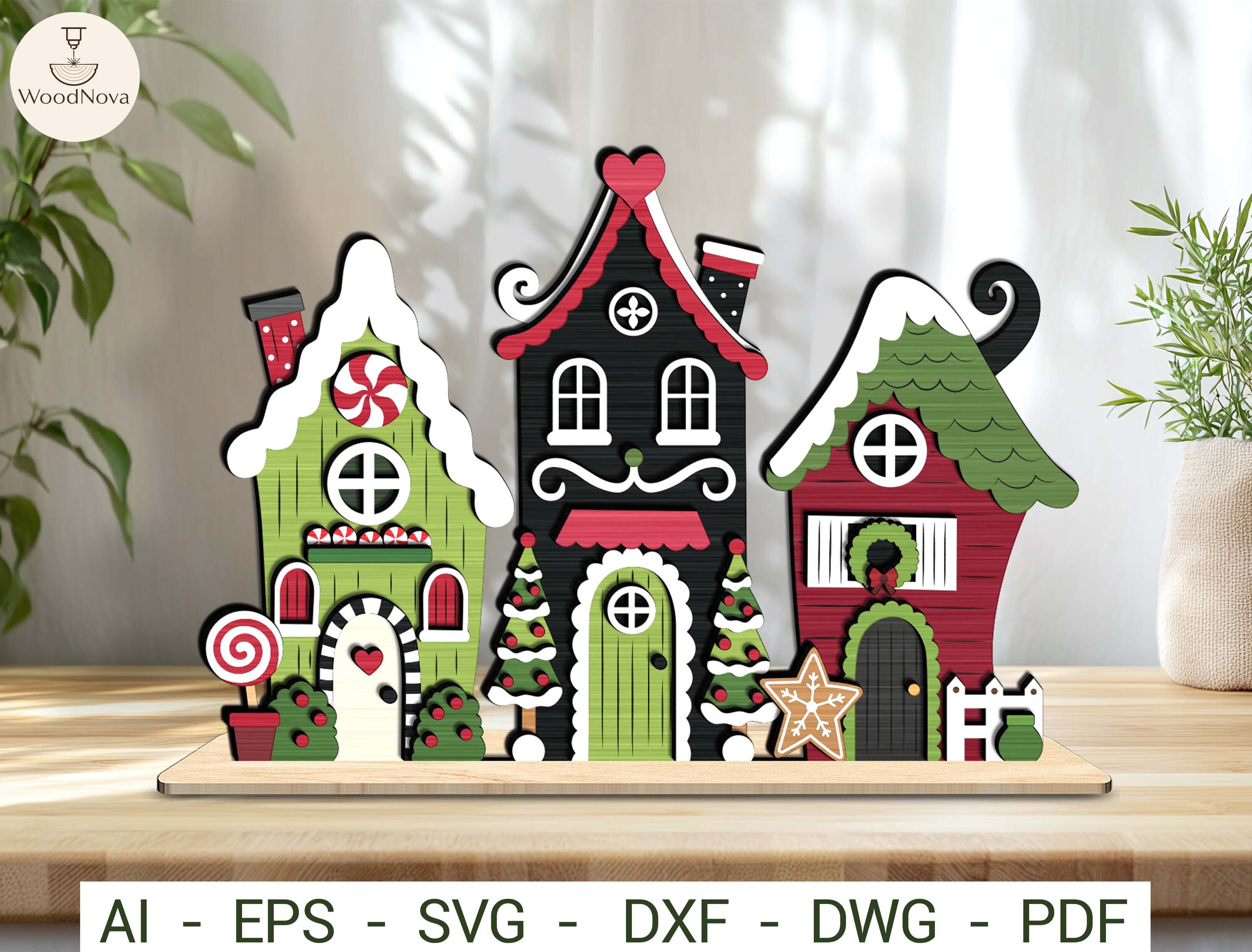 Gingerbread Village Shelf Sitter