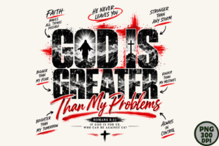 God is Greater Christian Faith PNG Graphic by SvgCuttingShop · Creative ...
