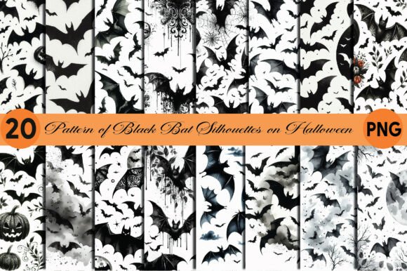 Gothic Bat Digital Paper Bundle