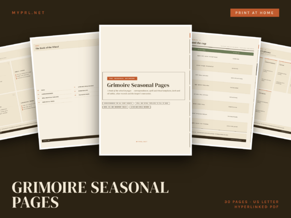 Grimoire Seasonal Pages