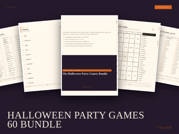 Halloween Party Games 60 Bundle