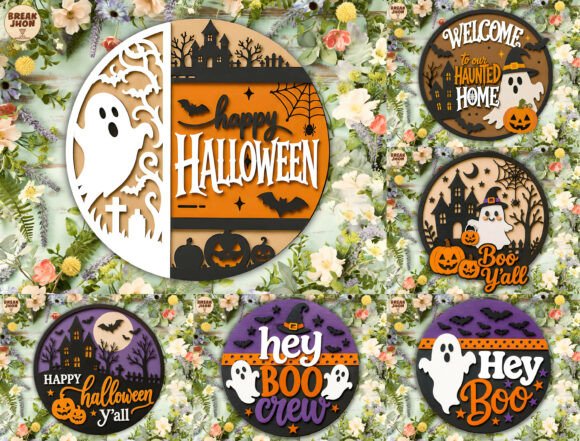 Halloween Welcome Sign SVG Bundle