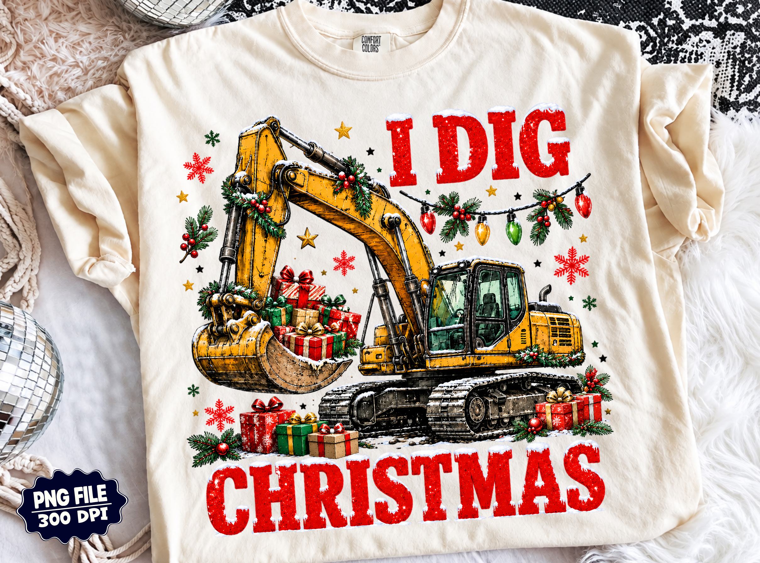 I Dig Christmas PNG, Christmas Boy PNG