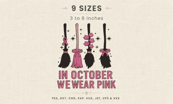 In October We Wear Pink Brooms DST File