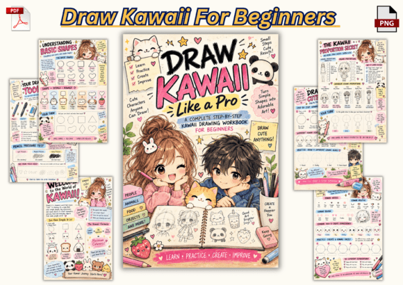 Kawaii Drawing Workbook for Beginners