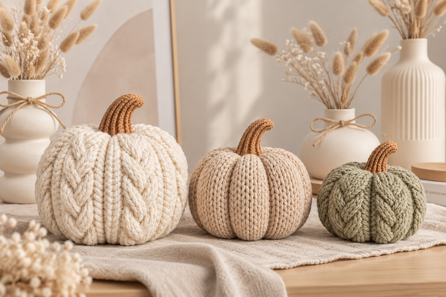 Knitted Pumpkin Trio STL Set – 3D Printable Fall, Autumn & Thanksgiving Decor - Image 6