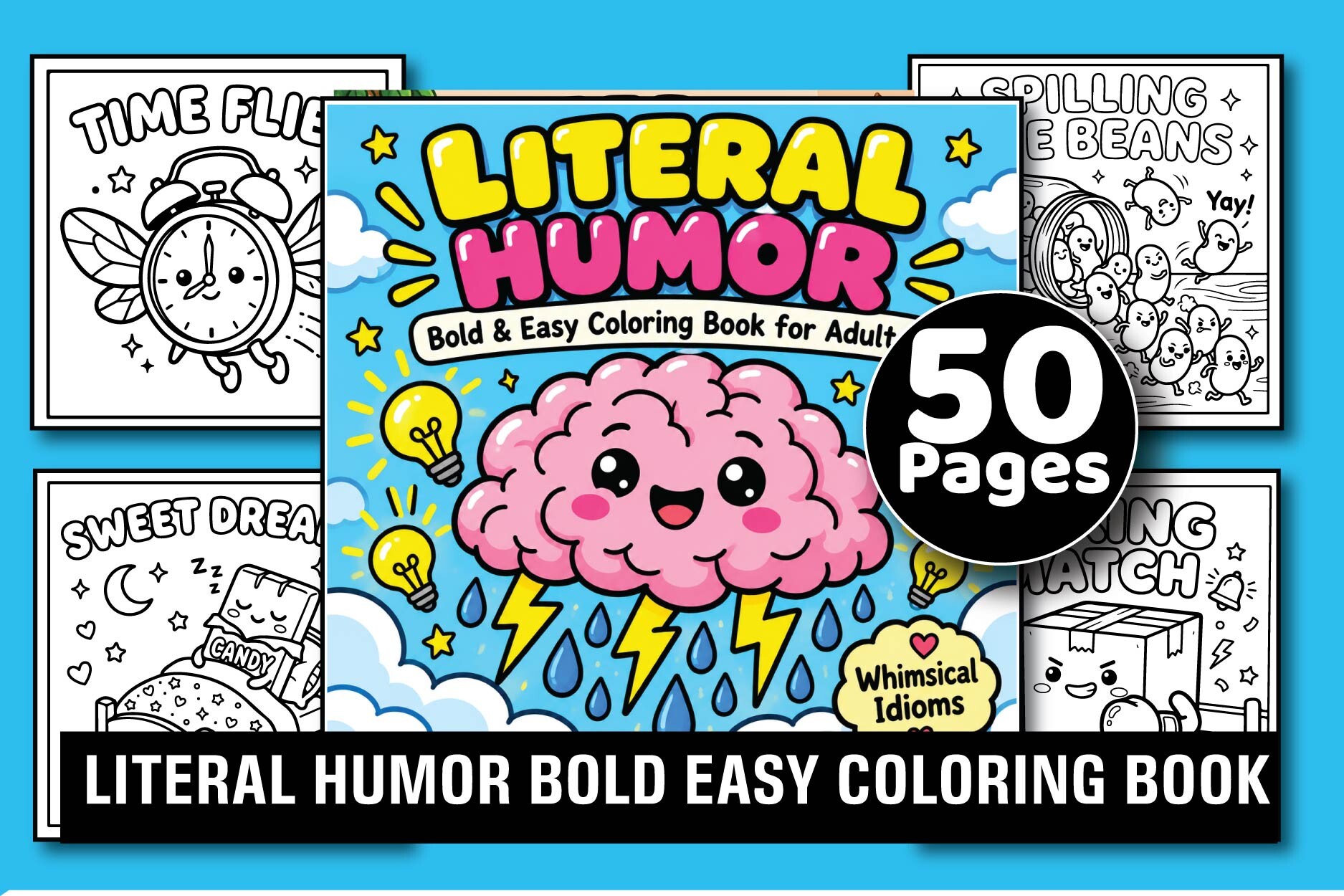 Literal Humor Adult Coloring Book