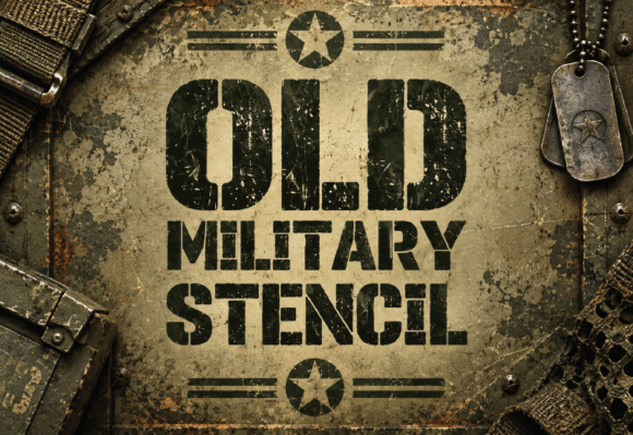 Old Military Stencil