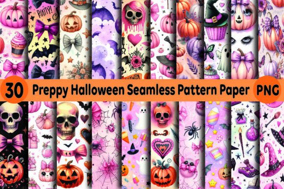 Pink Spooky Digital Paper Bundle
